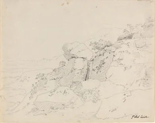 Massi Glaciali al Margine di una Montagna