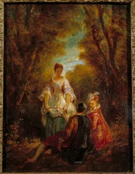 Personaggi in un parco