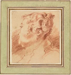Studio della testa di una donna