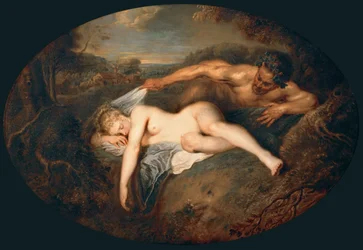 Ninfa e satiro: Giove e Antiope