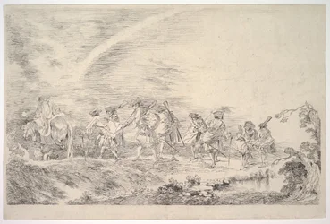 Reclute che si uniscono al reggimento, ca. 1715-16