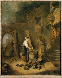 Il cuoco (dipinto su tela)