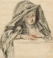 Donna in nero, c.1719