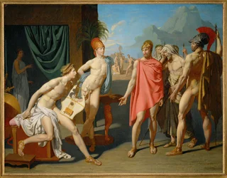 Achille accoglie gli ambasciatori di Agamennone