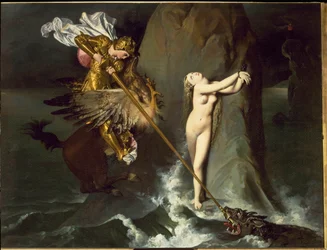 Angelica liberata da Ruggero (da Orlando furioso di Ludovico Ariosto)