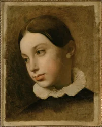 Ritratto di Isaure Leblanc figlia degli amici del pittore M. e Mme. Leblanc di Firenze
