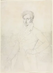 Ritratto di un Giovane in Piedi sul Quirinale con la Turris Comitum sullo Sfondo, 1800s