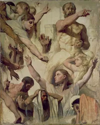 Studi per Il martirio di san Sinforiano (Santo, Madre e Proconsole), 1833