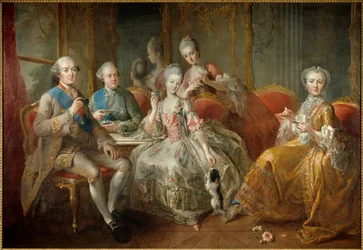 La famiglia del duca di Penthièvre nel 1768 o 