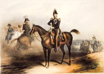 Ritratto equestre di Leopoldo I (1790-1865) Re del Belgio