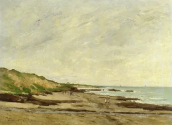 Veduta Costiera con Figure sulla Spiaggia, 1872