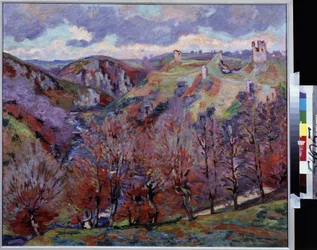 Paesaggio con rovine