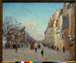 Quai de la gare a Parigi, effetto neve