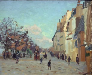 Quai de la gare a Parigi, effetto neve