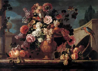 Fiori, frutti e pappagalli
