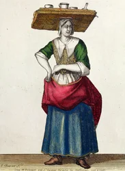 Il banditore del formaggio, fine XVII secolo