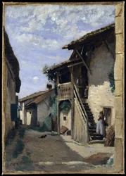 Una strada del villaggio, Dardagny