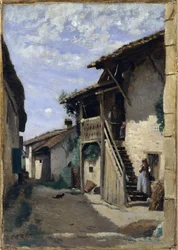 Una Strada di Villaggio: Dardagny, 1852, 1857, o 1863