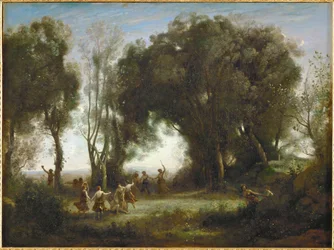 Un mattino, danza delle ninfe (olio su tela)
