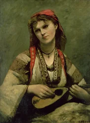 Christine Nilson (1843-1921) o La Boema con un Mandolino