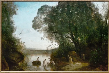 Diana al bagno (olio su tela)