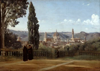 Firenze, vista dai Giardini di Boboli, 1835-1840