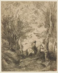 Il grande cavaliere nel bosco