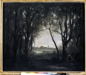 Paesaggio con lago