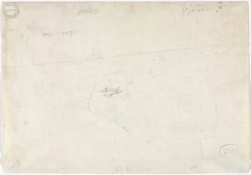 Schizzo per un paesaggio (verso), 1827