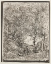 I giardini di Orazio, impressione originale 1855, stampato nel 1921