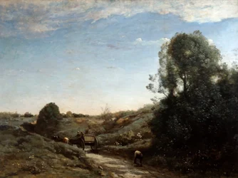 Il carretto, memoria di Marcoussis vicino a Montlhery, 1855