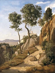 Veduta di Volterra, 1838