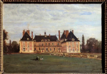 Veduta del castello di Marie Caroline, Duchessa di Berry a Rosny, nelle Yvelines