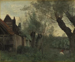 Salici e fattoria a Sainte-Catherine-lès-Arras