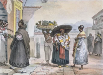 Donne nere libere che si guadagnano da vivere con il proprio lavoro, da «Voyage Pittoresque et Historique au Brésil», 1839