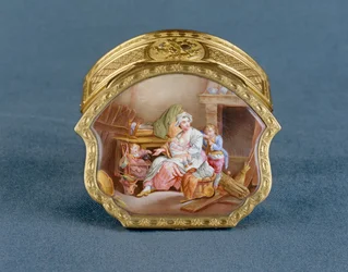 Jean-Marie TironSnuffbox: " La Scilenza o la Buona Madre " dopo J. -B. Greuze1766-1767 ...