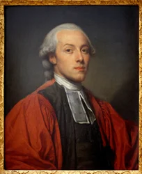 Ritratto di Charles Paul Jean Baptiste de Bourgevin de Vialart de Saint Morys, consigliere alla Grand Chambre del Parlamento di Parigi. Dipinto di Jean Baptiste Greuze. Arte francese