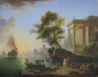 Marina, tramonto