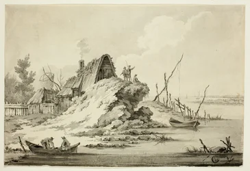 Scena rustica sul mare