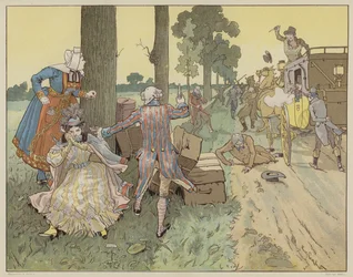 Illustrazione per La Dame de Gai-Fredon, scritta da Quatrelles