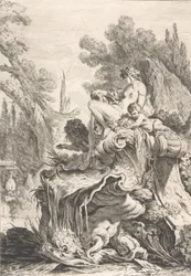 La ninfa seduta (dettaglio)