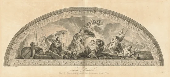 La Hollande Cintre du Salon de la Paix en face des Appartmens de la Reine [pl. 48]