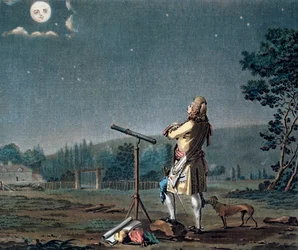 Bernard le Bovier de Fontenelle contempla la pluralità dei mondi, 1791