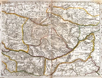 Mappa della Valacchia morava (Repubblica Ceca) (Incisione)