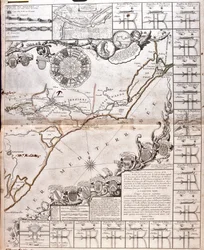 Mappa del Canal du Midi, con i suoi acquedotti