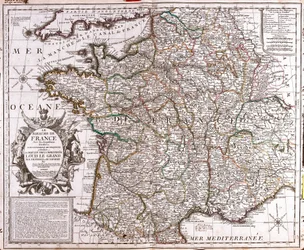Mappa del Regno di Francia