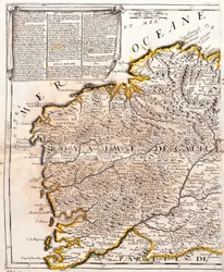 Mappa del Regno di Galizia (Spagna)