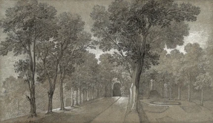 Veduta del parco di Arcueil, 1744