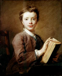 Un ragazzo con un libro, c1740