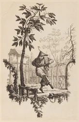 Figura sotto un ramo